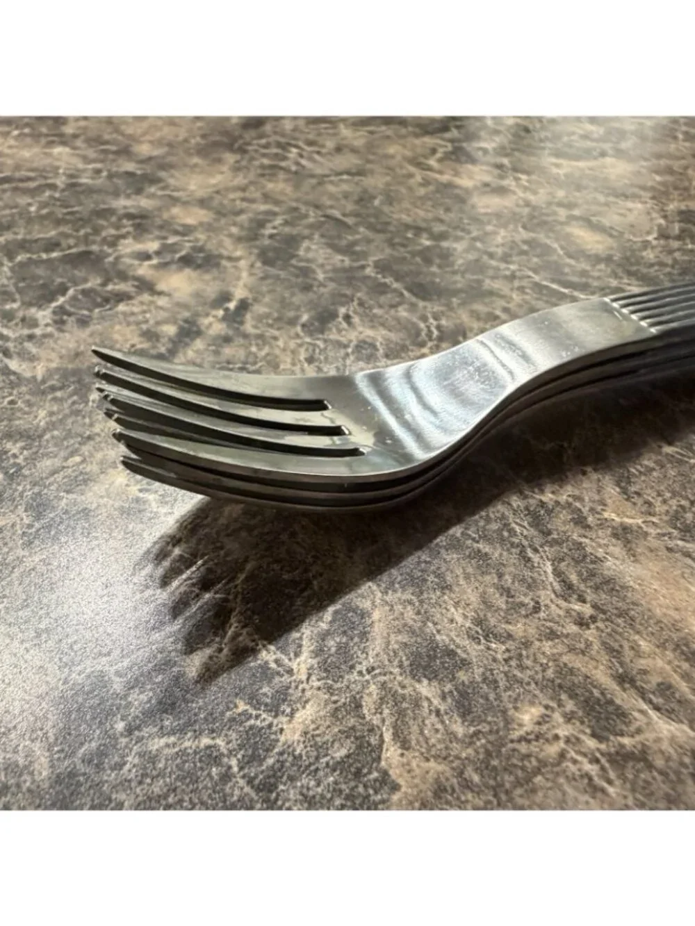 3 Dansk Thebe Stainless Salad Forks Japan Satin Ribbed Flatware Replacement